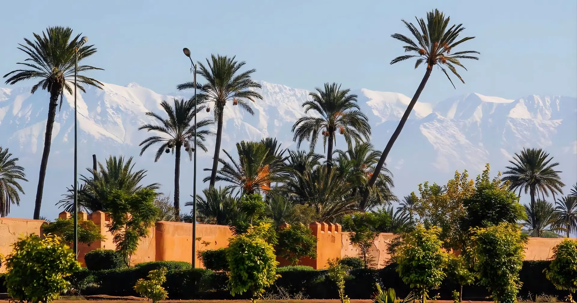 Student-athletes working alongside local youth on a High Atlas sports terrain, Morocco